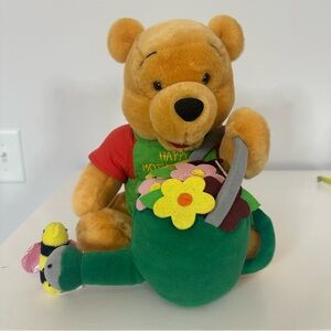 Winnie the Pooh Happy MOTHERS DAY Plush Watering Can Disney Stuffed Animal 10”